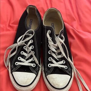 Converse Classic Black and White Lace-Up Shoes